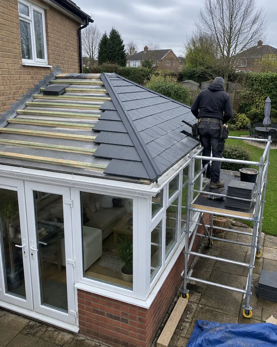 Conservatory roof replacement in Falmouth